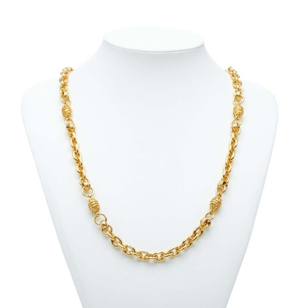 CHANEL Authentic Vintage Gold Logo Necklace - Picture 6 of 6